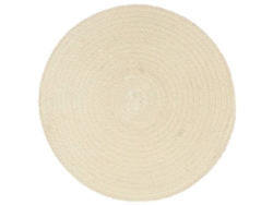 Maison Exclusive - Manteles Individuales Redondos 4 Uds Algodón Natural Liso 38 Cm