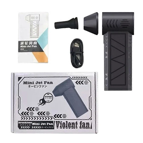 Ventilador de chorro mini turbo portátil BRILVIBERA con 110.000 RPM