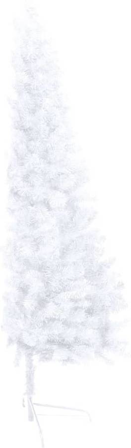 Medio De Navidad artificial con soporte pvc blanco 120 cm vidaxl 68x34x120
