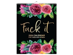 2026-calendario Mural 2024 Con Ganchillo Palabras Groseras Divertidas Mensuales Calendario De Escritorio Para Mujeres Cansadas 8.3 X 10.6 Pulgadas