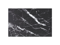 Tablero Mesa Diseño Mármol Vidrio Templado Negro 100x62 Cm 8 Mm