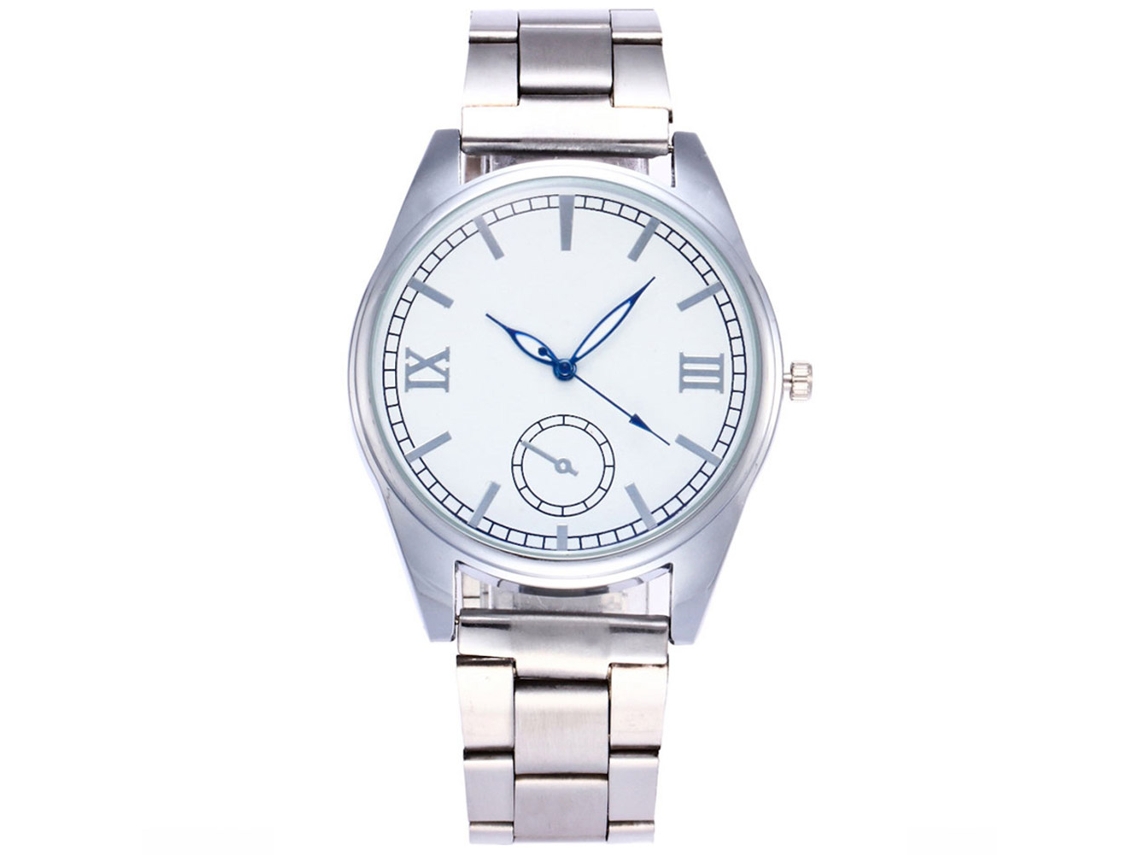 Reloj De Pulsera De Aleación Con Dial Redondo, Analógico Y Cuarzo Fashion