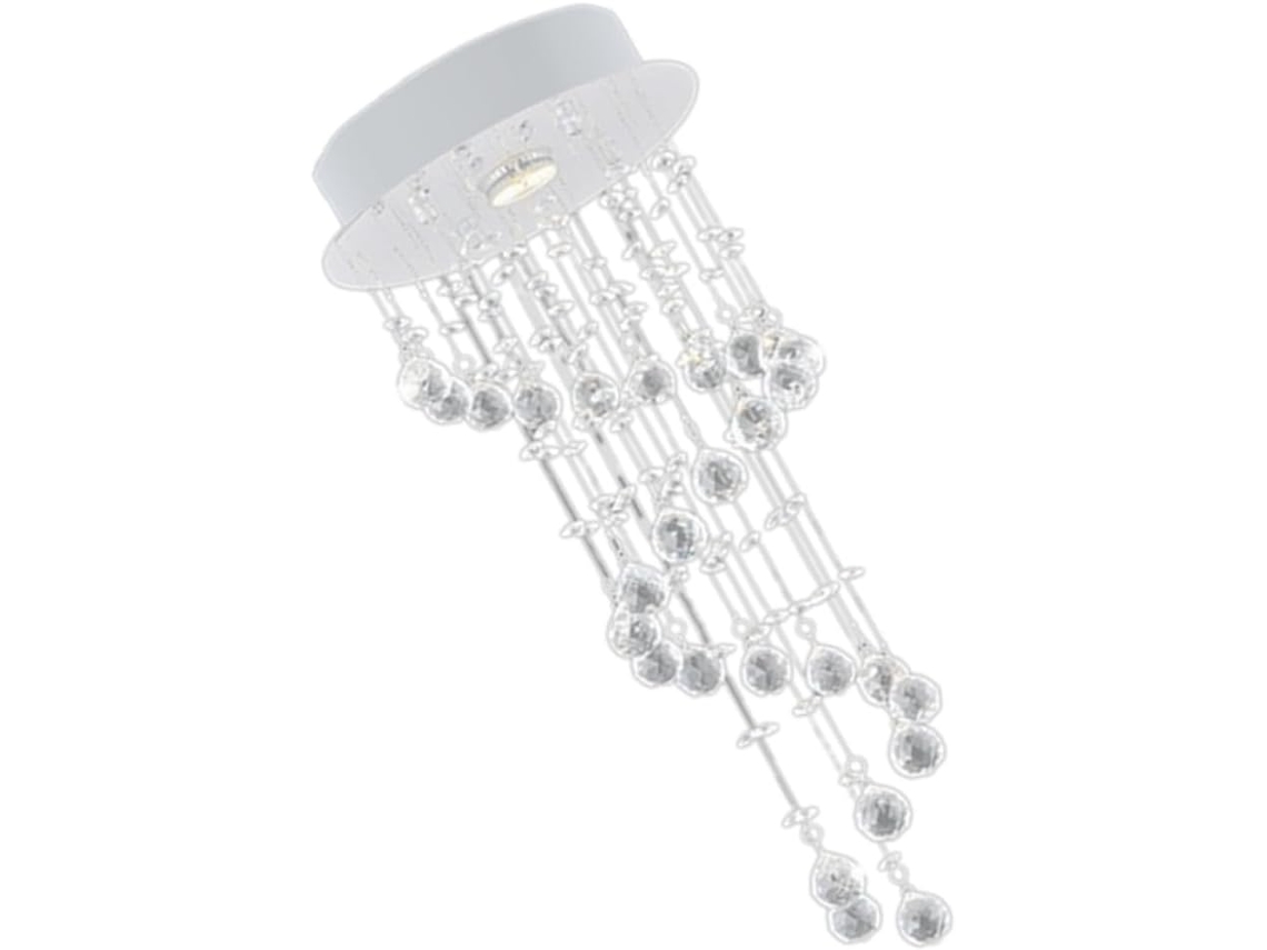 Lámpara De Techo Led De Cristal En Espiral Creativa De 5 W, Luz Blanca Fría, Diseño Moderno Para Balcón Y Sala De Estar.