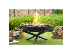 Brasero de Jardín COOK Plancha Grill 98 cm para 4 Asas