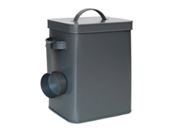 Caja Metálica Relaxdays, 6,5 L Con Dosificador, Para Pienso Y Café, Hermética, Antracita
