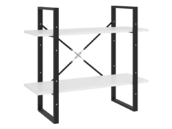 Estantería con 2 estantes, derivados de madera, blanco, MAISON EXCLUSIVE (80x30x70 cm)