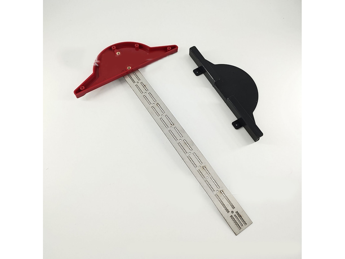 Regla de borde para carpintería, protector de ángulos, calibre de ángulos, escuadra en T, acero inoxidable, 15 pulgadas