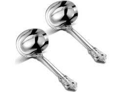 Juego De Cucharas Soperas De Acero Inoxidable 304, 2 Piezas, 16 Cm, Diseño Elegante Para Un Uso Práctico En La Cocina.