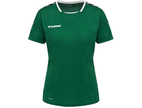 Camiseta de Mujer para Fútbol HUMMEL Authentic Poly Verde (XL)