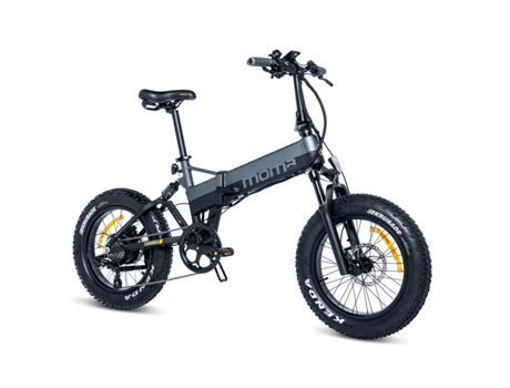 Fatbike Electrica Plegable, E-FAT 20PRO Full Suspension, SHIMANO Altus 8v, Frenos de Disco Hidráulicos, Autonomia 100km MOMA BIKES