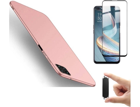 Carcasa y Protector de Pantalla Oppo Reno 4 Z 5G Rosa