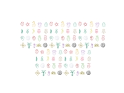 100 clips de papel coloridos con formas divertidas para la escuela o la oficina.