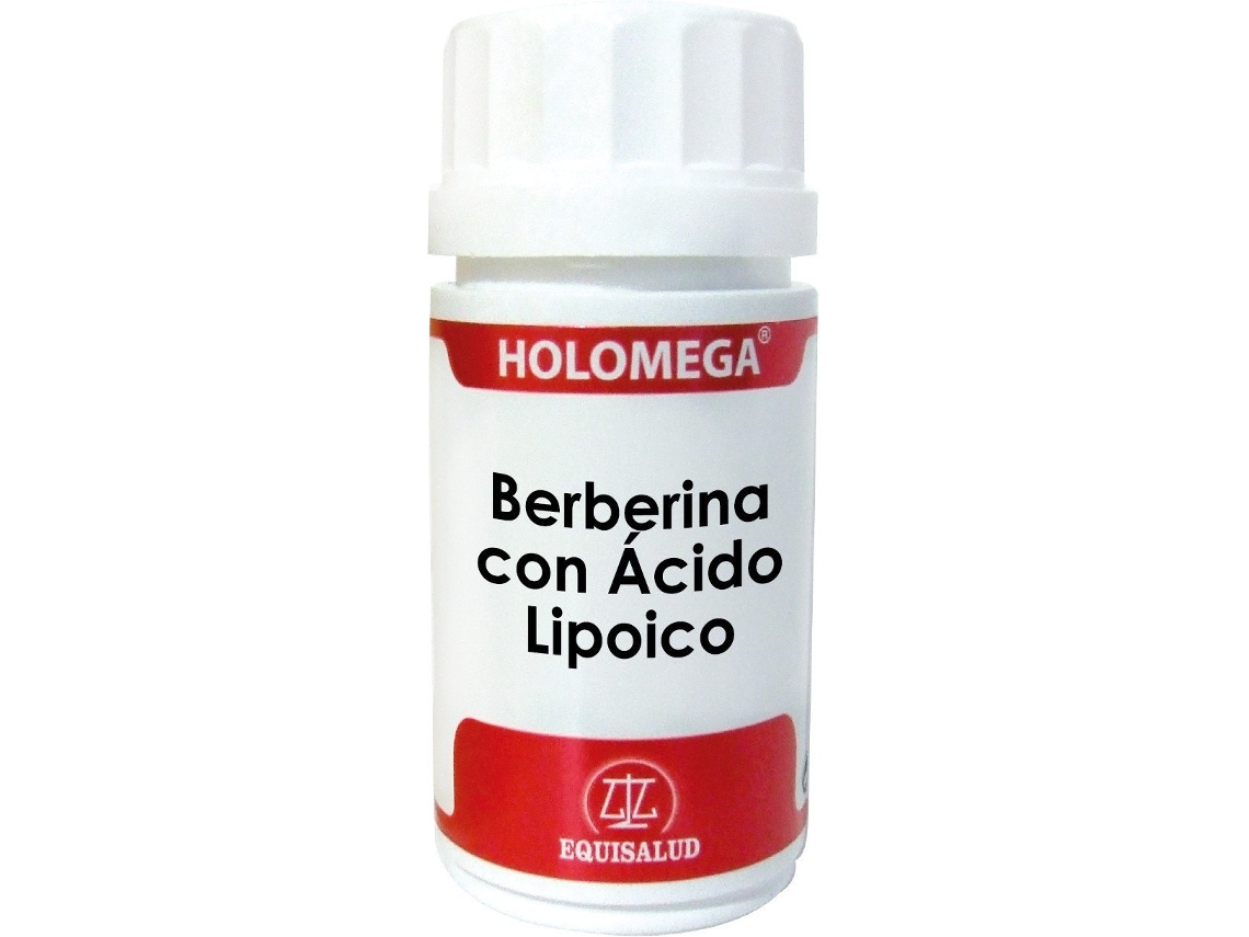 Complemento Alimentar EQUISALUD Holomega Berberina Con Acido Lipoico 50 Cápsulas