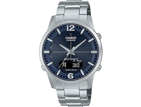 Reloj Hombre CASIO LINEAGE Multi Band 6 Tough Solar Plateado (Ø 40 mm)