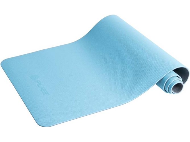 Pure2Improve Esterilla de yoga azul y gris 173x58x0,6 cm