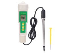 Medidor De Suelo Portátil Ec Cf Tds 3 En 1 Para Jardín, Agricultura Y Horticultura Con Sonda De Acero Inoxidable.