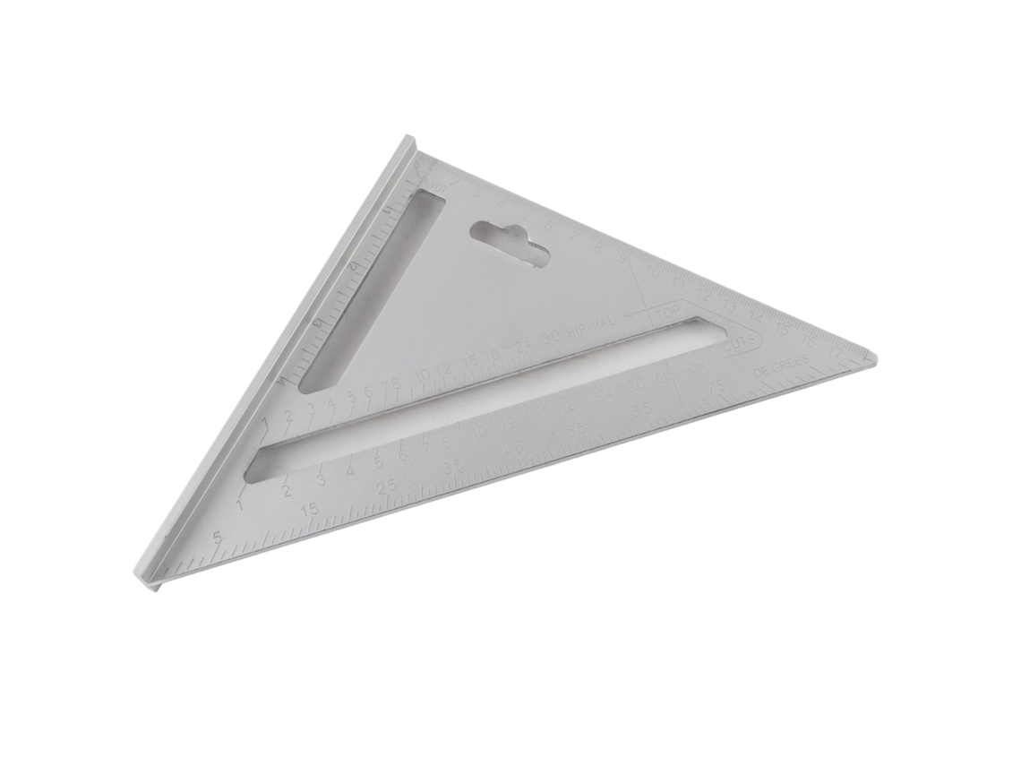 Regla Triangular De Aleación De Aluminio Para Vigas De Carpintería Con Ángulo De 45 Grados.