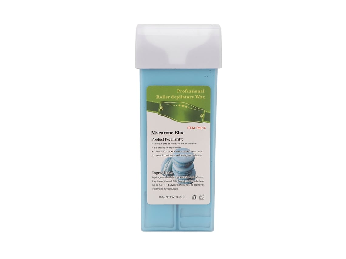 Recambio De Cera Depilatoria Roll On Para Depilación En Casa Salón - Cera Cartucho Para Axilas Piernas 3.5oz Azul Macaron