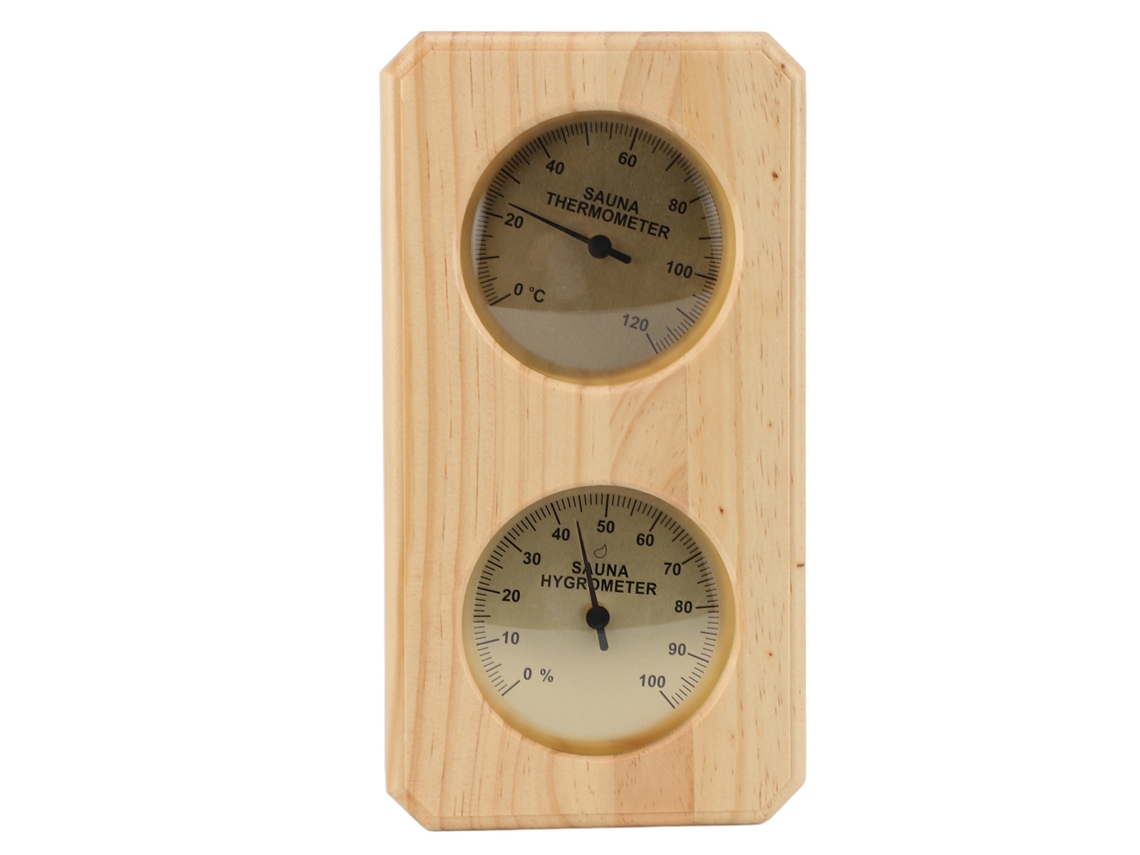 Higrómetro De Madera 2 En 1 Para Sauna, Para Medir La Temperatura Y La Humedad En Las Paredes, Ideal Para Hoteles Y Residencias.