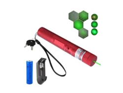 Láser Verde 532nm Incluyendo Cargador Y Batería 18650 (rojo) Cuich