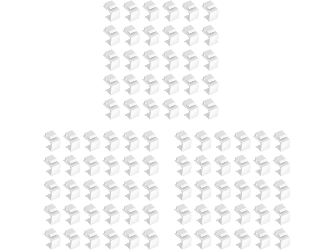 Paquete De 90 Insertos Ciegos Para Tomas De Pared Y Paneles De Conexión - Blanco