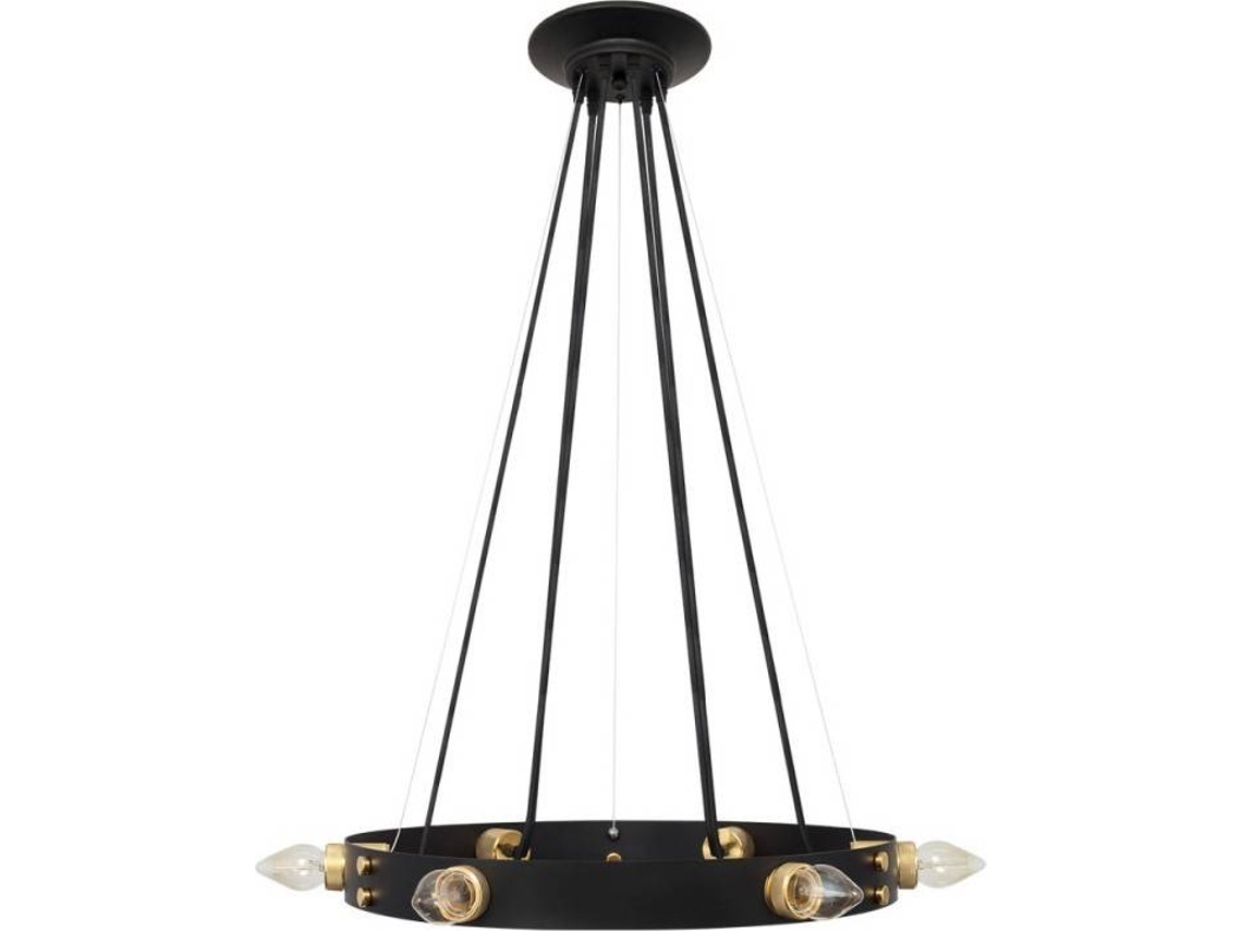Lámpara de Techo FABRILAMP Dulcinea (Negro, Dorado - E27 - Máx. 60W - Metal)