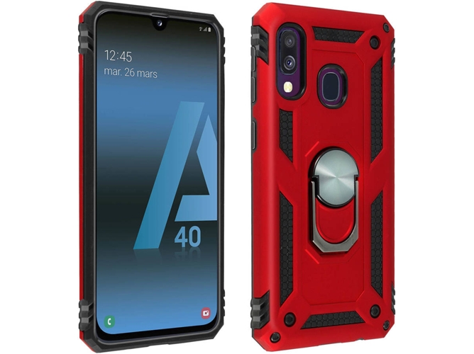 Carcasa Samsung Galaxy A40 AVIZAR Anillo Rojo