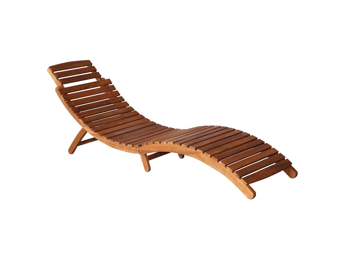 Maison Exclusive - Tumbonas 2 Unidades Con Mesa Y Cojines Madera Maciza De Acacia