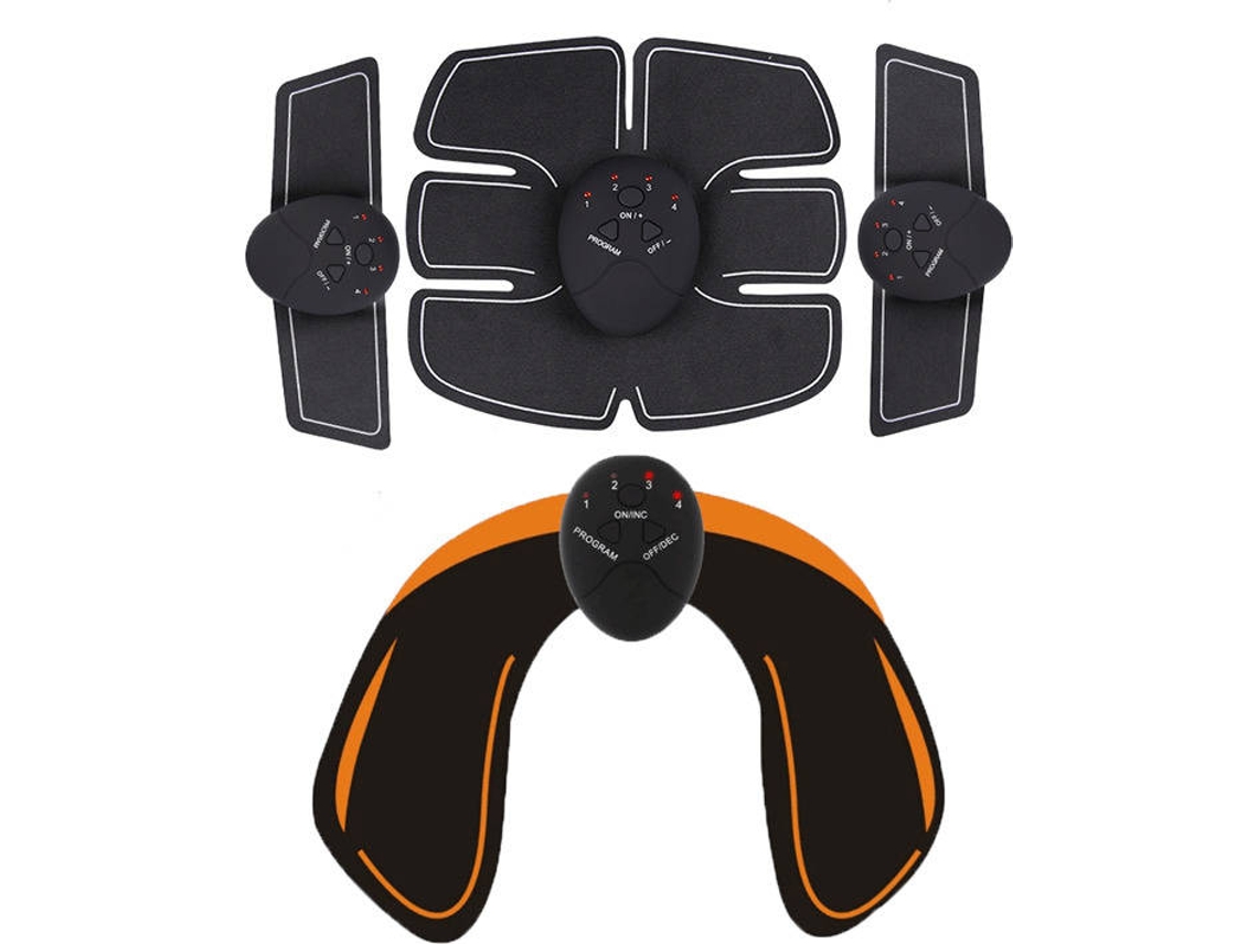 CUICH Fitness Electroestimulador Entrenamiento de músculos abdominales FJT-001 Negro y Amarillo