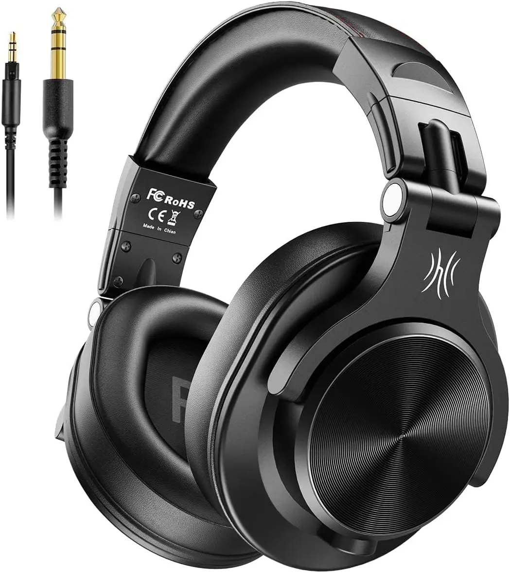 Auriculares Studio Monitor Dj Hi-res 40mm Jack 3.5/6.35mm (negro)