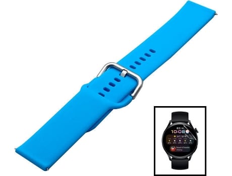 Kit Correa Smoothsilicone y Protector de Gel Huawei GT2 Pro Sport 46mm PHONECARE Smoothsilicone Azul Cielo