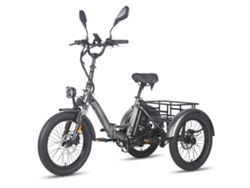 Triciclo eléctrico de carga FAFREES F20 mate con batería de 48 V y 21 Ah y certificación L2e.