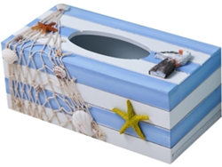 Caja De Pañuelos De Estilo Mediterráneo, Organizador Decorativo Para Oficina