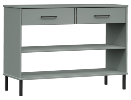 Armario Consola VIDAXL Gris Madera (98x35x70 )