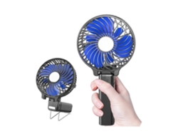 Ventilador de mano personal, 3 velocidades, 180 grados, plegable, recargable, portátil, para el hogar, viajes al aire libre, Gusshious