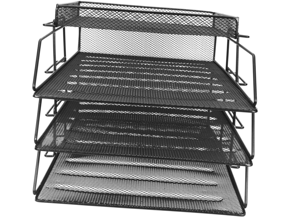 Soporte Multiusos De Hierro Para Archivos, Organizador De Material De Oficina Y Estante De Almacenamiento De Escritorio.