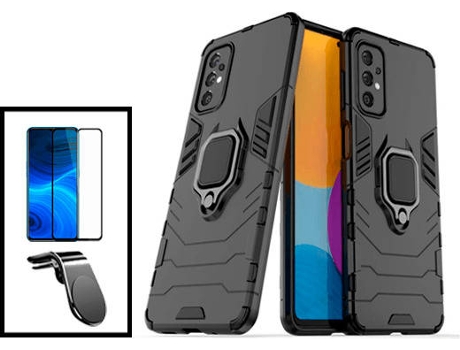 Kit Carcasa + Protector de Pantalla + Soporte Samsung Galaxy A33 5G GIFT4ME Negro