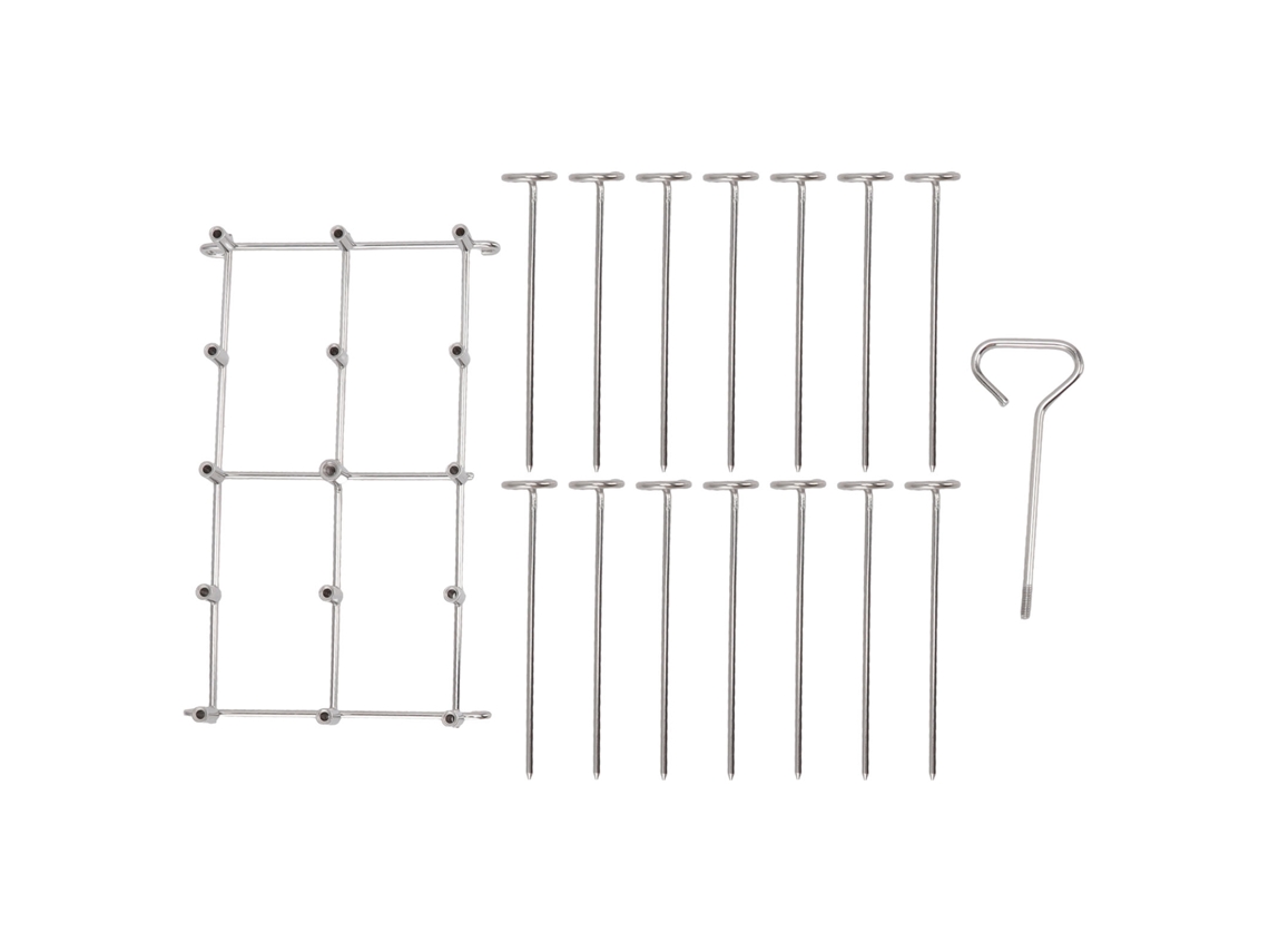 Soporte Vertical Para Brochetas De 8 Cuartos De Galón Para Freidora De Aire Ninja Dz201 Foodi, Acero Inoxidable.