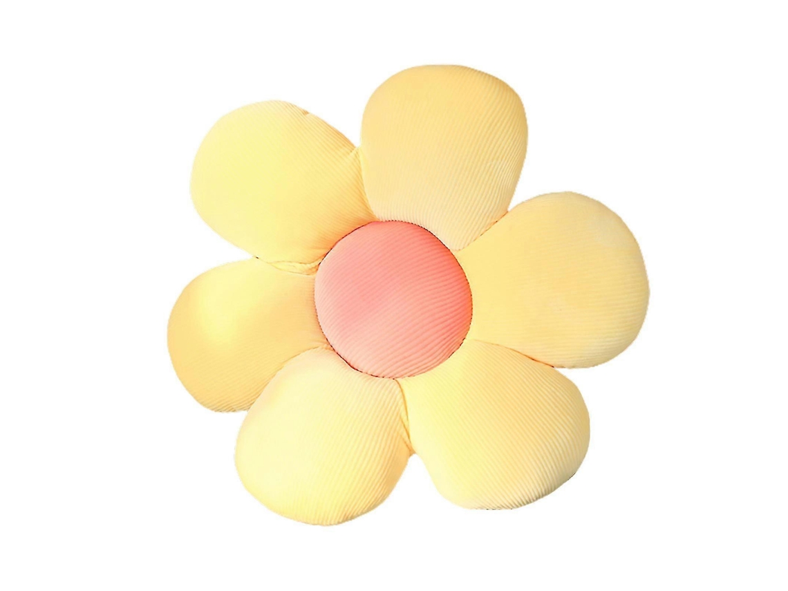 Rebe-cojín De Piso Floral Cómodo Para Niñas, Adolescentes Y Bebés Para Lectura Y Relax En Dormitorio O Sala De Juegos 40cm Amarillo