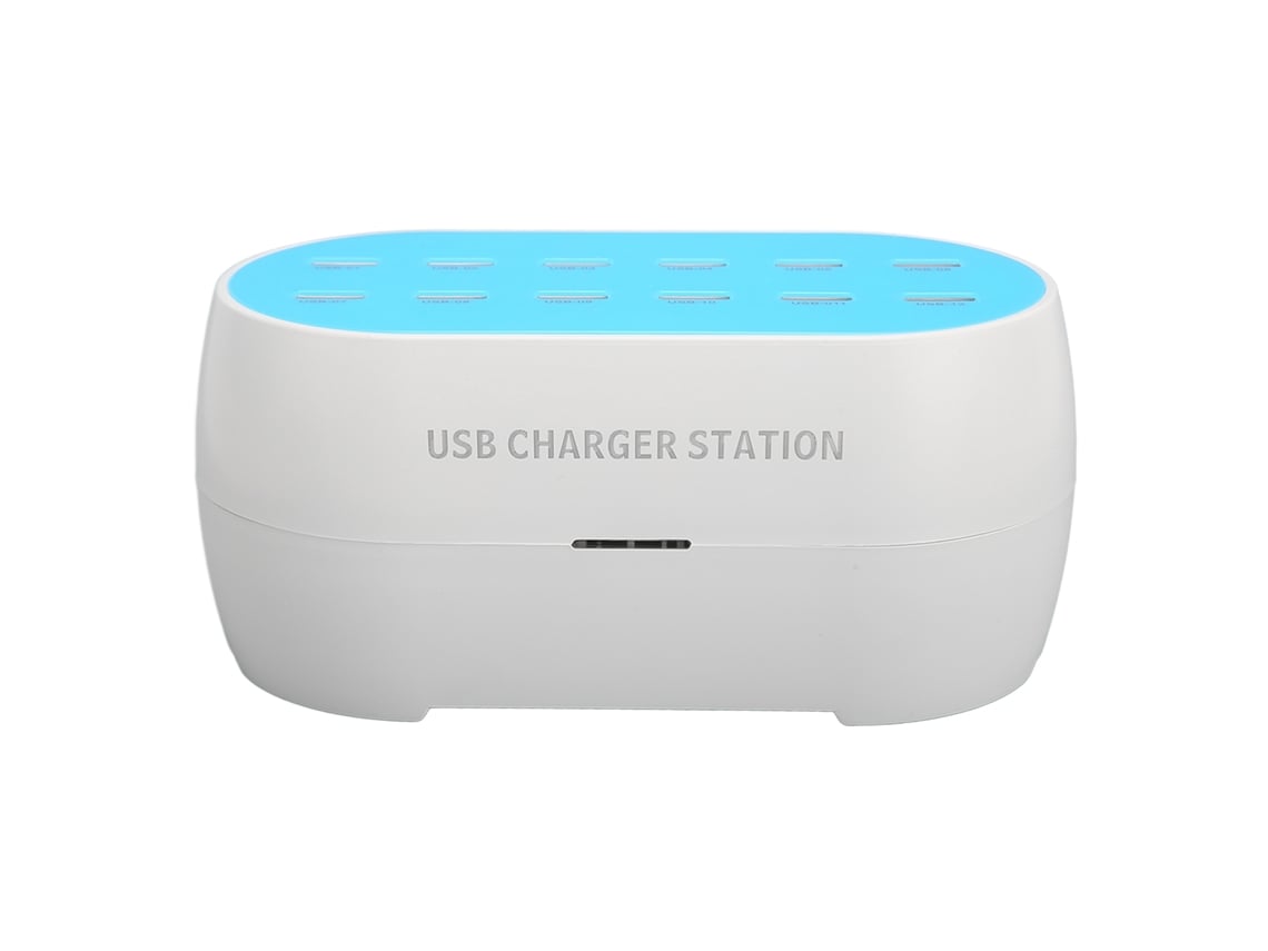 Estación De Carga Usb (12 Puertos 120w) Concentrador Usb De Múltiples Puertos Cargador Portátil Resistente Al Calor