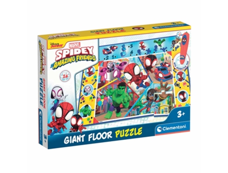 Puzzle alfombrilla + Juego interactivo Spidey y sus increíbles amigos CLEMENTONI Disney Junior 16735