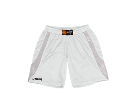 Pantalones Cortos para Mujer de Baloncesto SPALDING (2XL - Blanco)