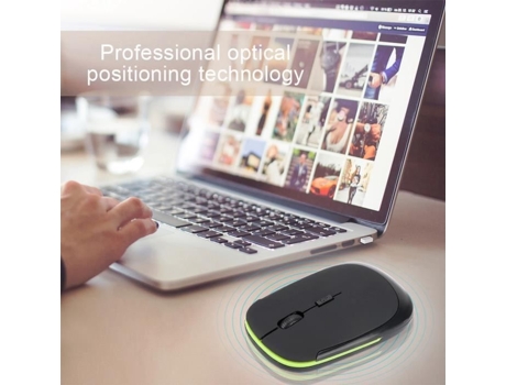 Ratón HURRISE 2,4G, ratón ultradelgado con cable Usb, 2,4G, 1200Dpi, posicionamiento óptico, ratón ergonómico para teclado de ordenador