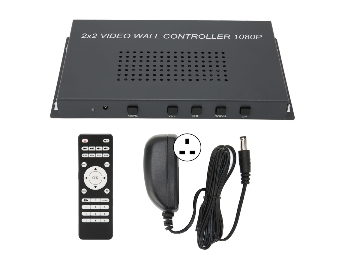 Controlador de pared de video 2x2 1080p 60 Hz con rotación de 180 grados