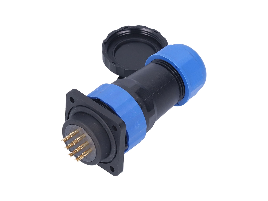 Omni-conector De Energía Impermeable Ip68 4 Agujeros Enchufe Aviación Macho Hembra 380v 10a Sp2814 Pin