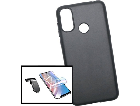 Kit Carcasa, Protector Y Soporte Alcatel 1L 2021 Phonecare Silicona Liquida L Safe Driving