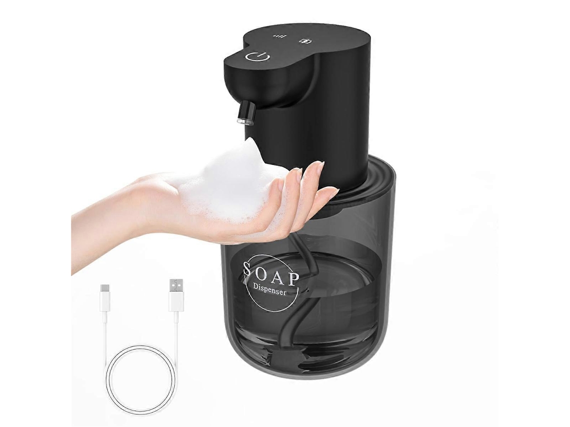 Dispensador de jabón automático, dispensador de jabón automático de pared, negro Rosewell