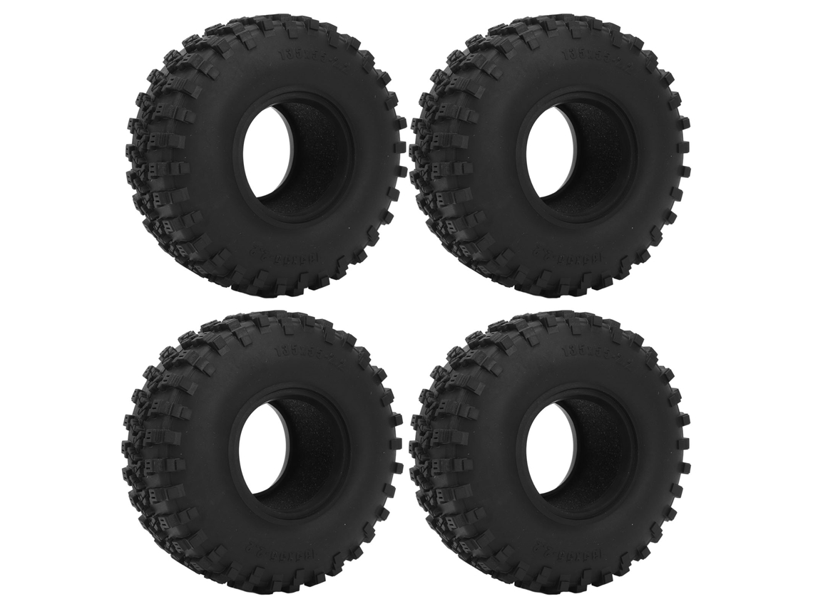 Neumáticos De Goma Para Coches Rc Crawler De 2,2 Pulgadas (4 Unidades) Para Coches De Control Remoto Scx10 1/10