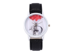 Reloj De Pulsera De Moda Para Mujer Con Correa De Pu, Esfera Redonda Y Movimiento De Cuarzo (negro).
