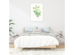 Mesitas de Noche LOVELY HOME Mesinha 2 Pcs 40X39X40 Cm Sonoma Cinzento